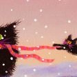 Snow Cats in the Wind — Matted Print Online Hot Sale