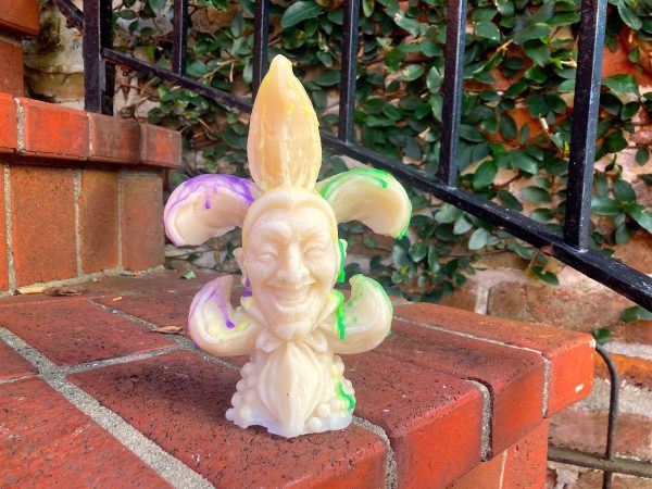 Court Jester Fleur de Lis Candle | Mardi Gras Candle | New Orleans Saints For Discount