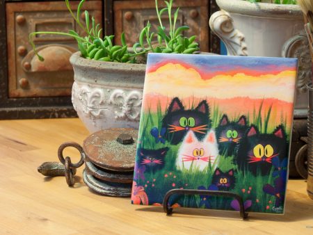 Herd O  Kitties - Ceramic Tile on Sale