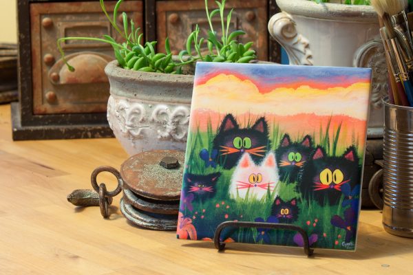 Herd O  Kitties - Ceramic Tile on Sale