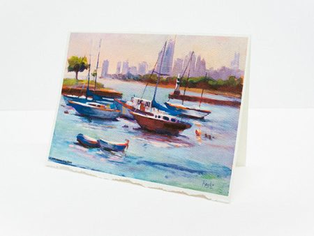 “Harbor At Montrose” – Greeting Cards Online Sale