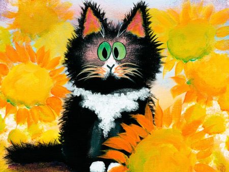 Tuxedo Cat — Matted Print Sale