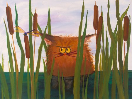 Swamp Cat — Matted Print Discount