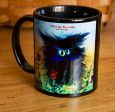 Black Cranky Cat Mug Fashion