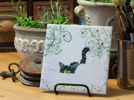 Snowbound! Kitty on Ceramic Tile Fashion