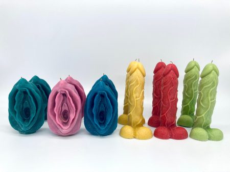 Wholesale Sexy Candle Shop | Standard Size Penis and Vagina Beeswax Candles Online Sale