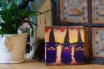 Halloween Purple Witches - Ceramic Tile Sale