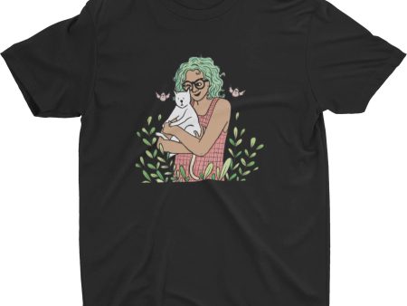 Botanical Cat Lady Tee Sale