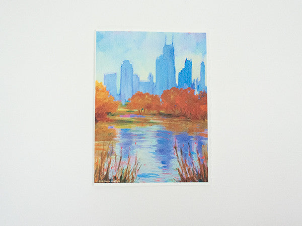 “View From Lincoln Park” – North Pond Greeting Card Online Hot Sale