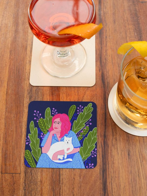 Crazy Cat Lady - Set of 4 Coasters Discount