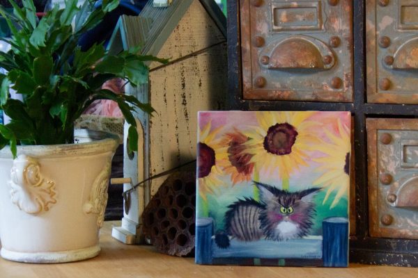 Stella With Sunflowers - Ceramic Tile Sale