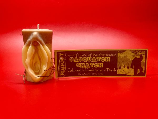 Sasquatch Snatch | Collectors Edition | Bigfoot Vulva Pillar Candle | Unique Novelty Gift Fashion