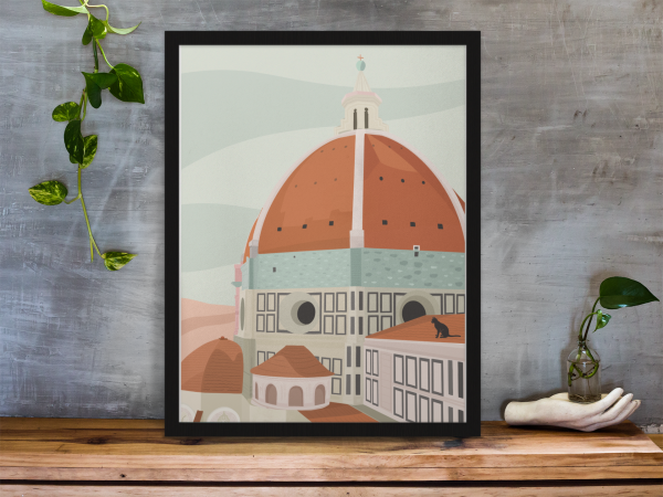 Sunset in Florence - Poster Online Hot Sale