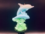 Lisa & Frank Dolphin Candle | Novelty Swimming Exotic Sunset Dolphins Supply