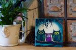 Nervous Owls - Ceramic Tile For Sale