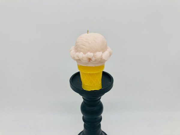 Vanilla Ice Cream Candle Cone |  Just a little Vanilla Candle Love Fashion