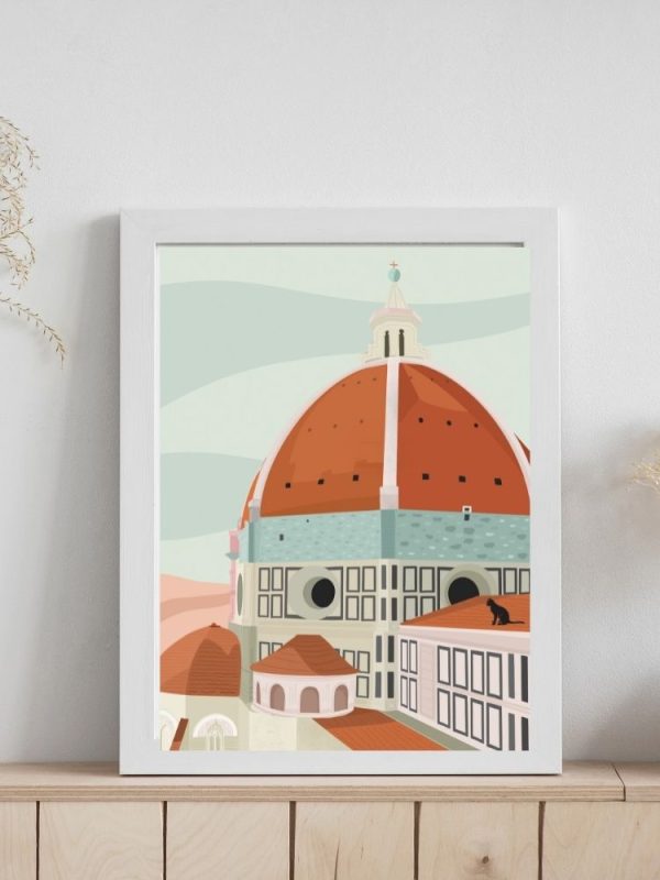 Sunset in Florence - Poster Online Hot Sale