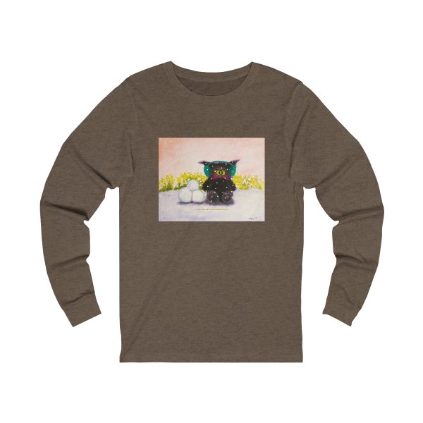 Cranky Cat Winter-Themed Long Sleeve Tee - Free Shipping! Fashion