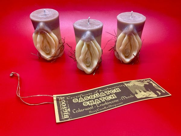 Sasquatch Snatch | Collectors Edition | Bigfoot Vulva Pillar Candle | Unique Novelty Gift Fashion