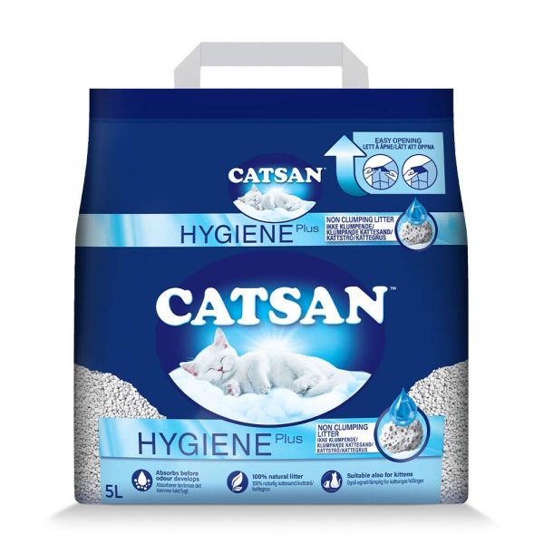 Catsan Hygiene Plus by Whiskas Natural Cat Litter 5L For Cheap