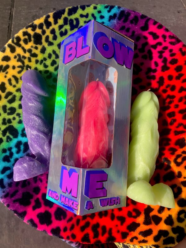 Blow Me | and make a wish | Hilarious Candle Gag Gift Box with Huge Penis Candle | Free Shipping Online Hot Sale