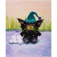 Snowballs Plus Cat  —  Note Card Hot on Sale