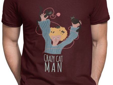 Crazy Cat Man Tee Fashion