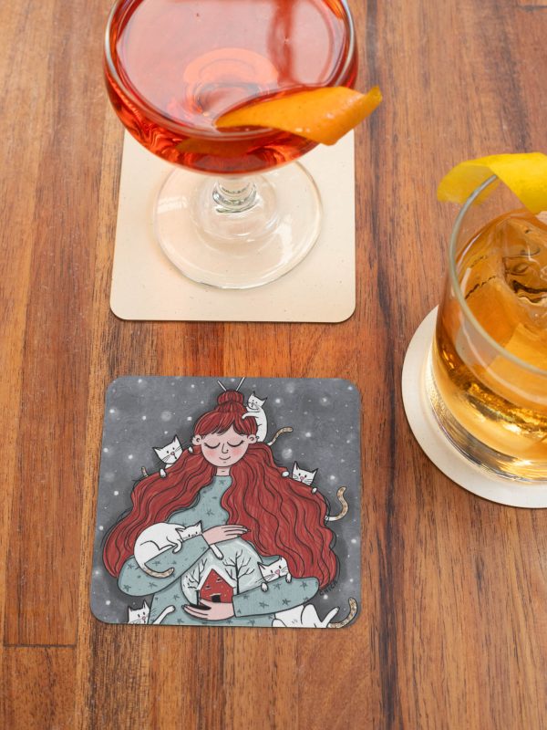 Crazy Cat Lady - Set of 4 Coasters Discount