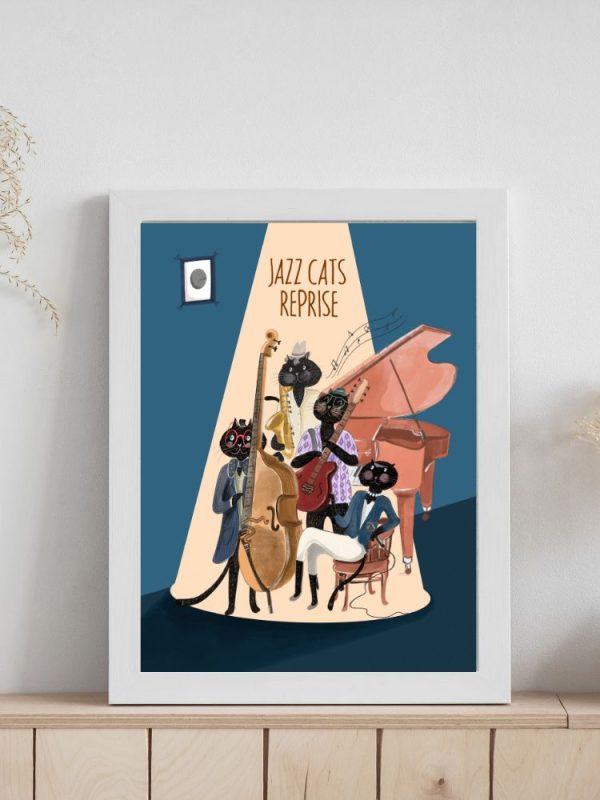 Jazz Cats - Poster Hot on Sale