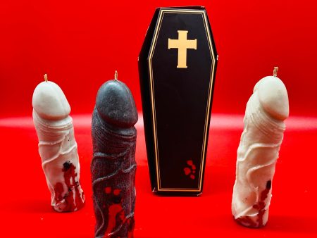 Erections Never Die | Vampire Dick | Sexy Penis Candle Halloween Gift Casket For Discount