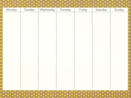 Geoart: Weekly Planner Hot on Sale