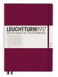 Muistikirja A4+ Leuchtturm1917 Slim Hard Port Red ruled, kovakantinen viivallinen Online Hot Sale