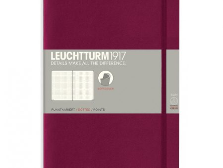 Muistikirja B5 Leuchtturm1917 Soft Port Red dotted, pehmeäkantinen pistesivut Online