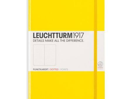 Muistikirja A5 Leuchtturm1917 Hard Lemon dotted, kovakantinen pistesivut Online Hot Sale