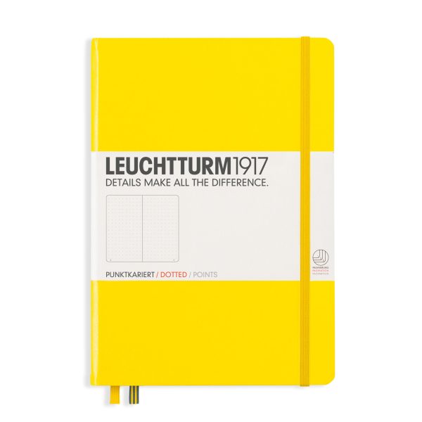 Muistikirja A5 Leuchtturm1917 Hard Lemon dotted, kovakantinen pistesivut Online Hot Sale