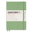 Muistikirja A5 251 sivua Leuchtturm1917 Dotted Hard Sage, pistesivut For Discount