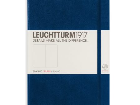 Muistikirja A5 Leuchtturm1917 Hard Navy plain, kovakantinen blanco Online Sale