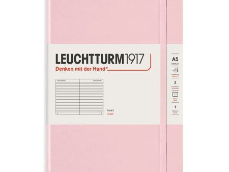 Muistikirja A5 251 sivua Leuchtturm1917 Ruled Hard Powder, viivallinen For Discount