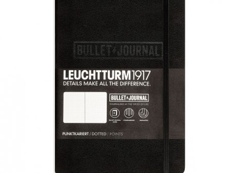 Muistikirja A5 Leuchtturm1917 Bullet Journal black dotted, kovakantinen pistesivut Hot on Sale