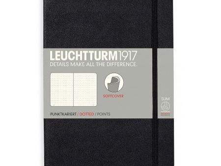 Muistikirja A5 121 sivua Leuchtturm1917 Dotted Soft Black, pistesivut Online now