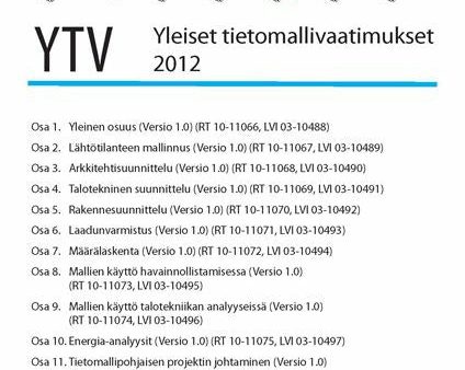 Yleiset tietomallivaatimukset 2012. Osat 1-14. Online